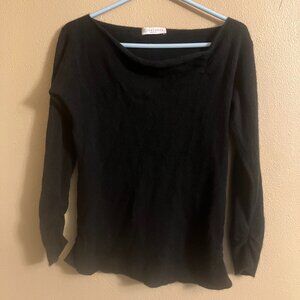 Katanya black women's sweater.  100% cashmere.  Size Large.